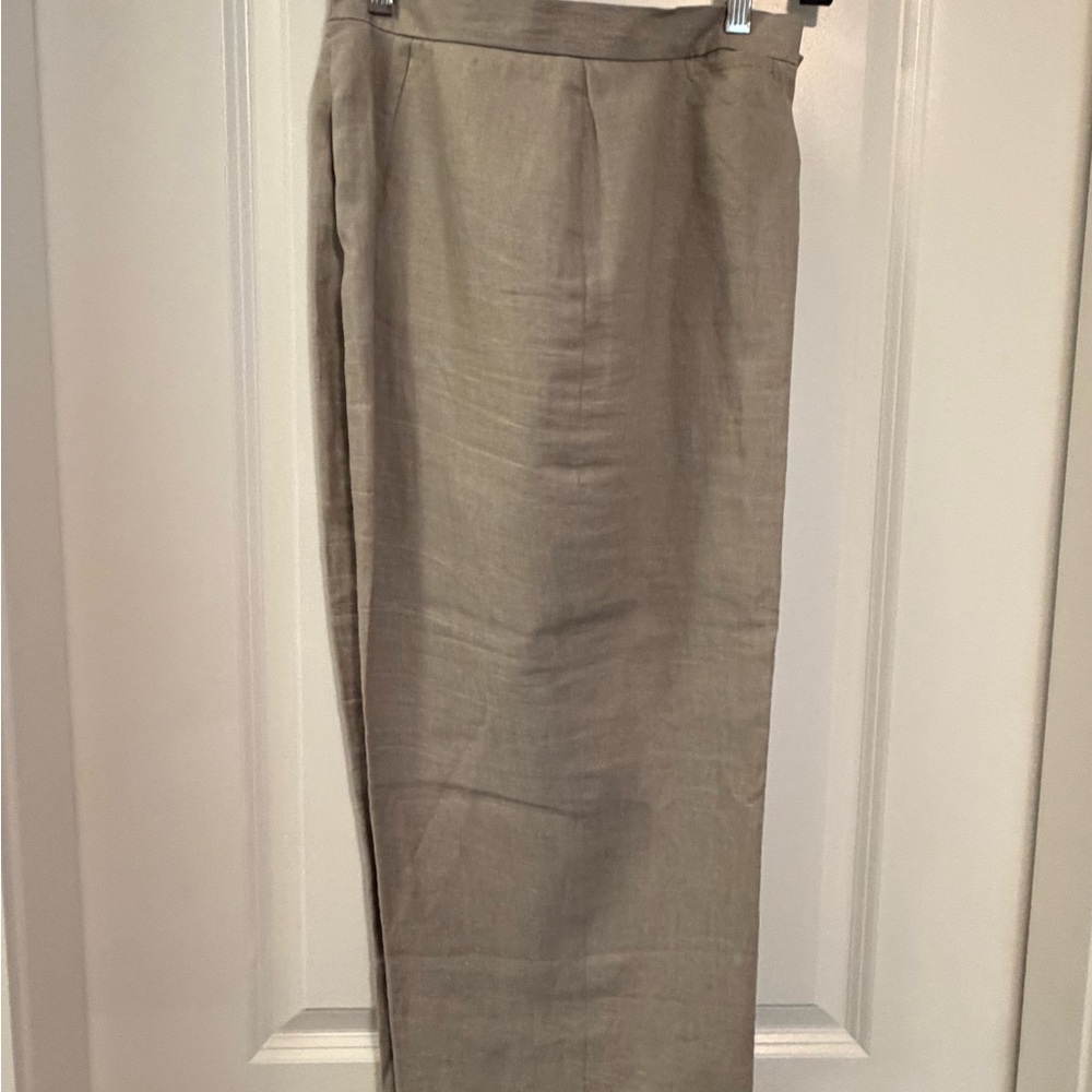 Sigrid Olsen Women's Tan Cropped Pants